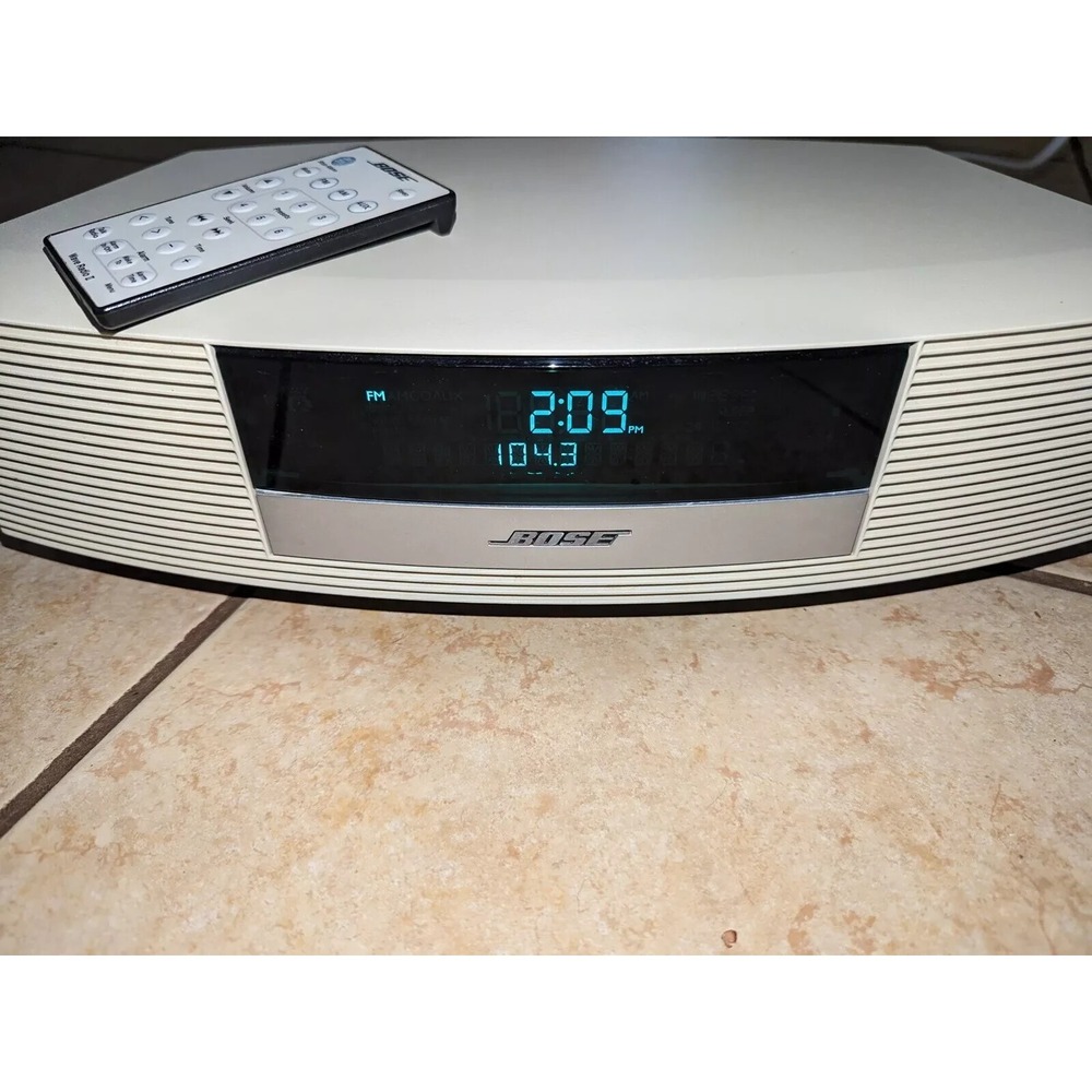 BOSE Wave Music System Player AM/FM Radio White RADIO II Tested Works Great